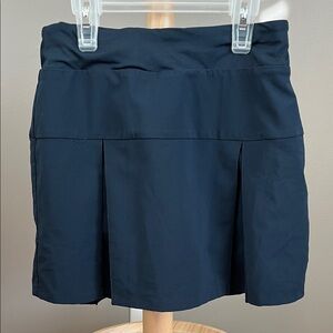 Lands' End Girls School Navy Blue Pleated Skort Size Small 6-7